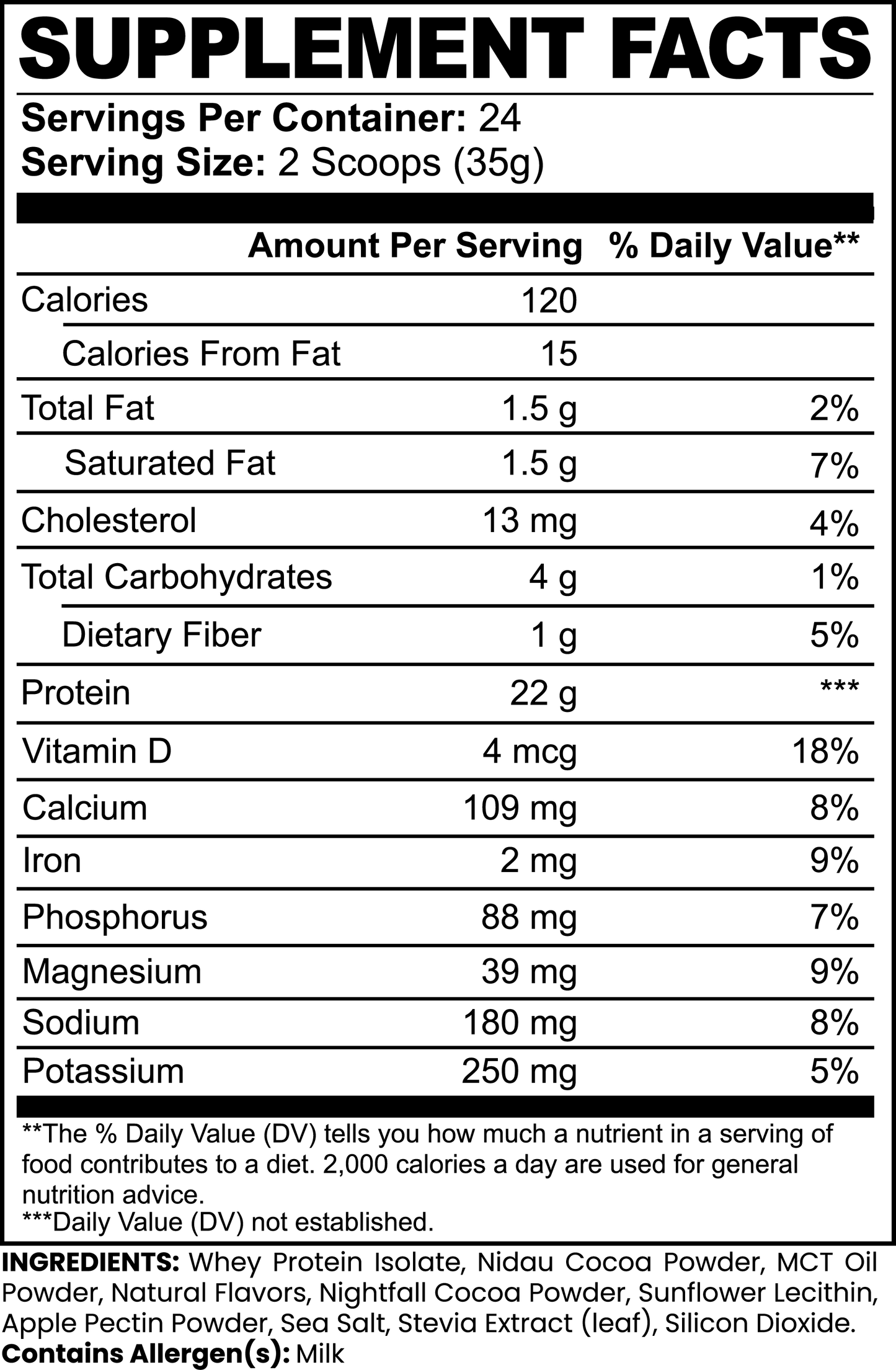 Aiutarsi's Advanced 100% Whey Protein Isolate (Chocolate) - Aiutarsi
