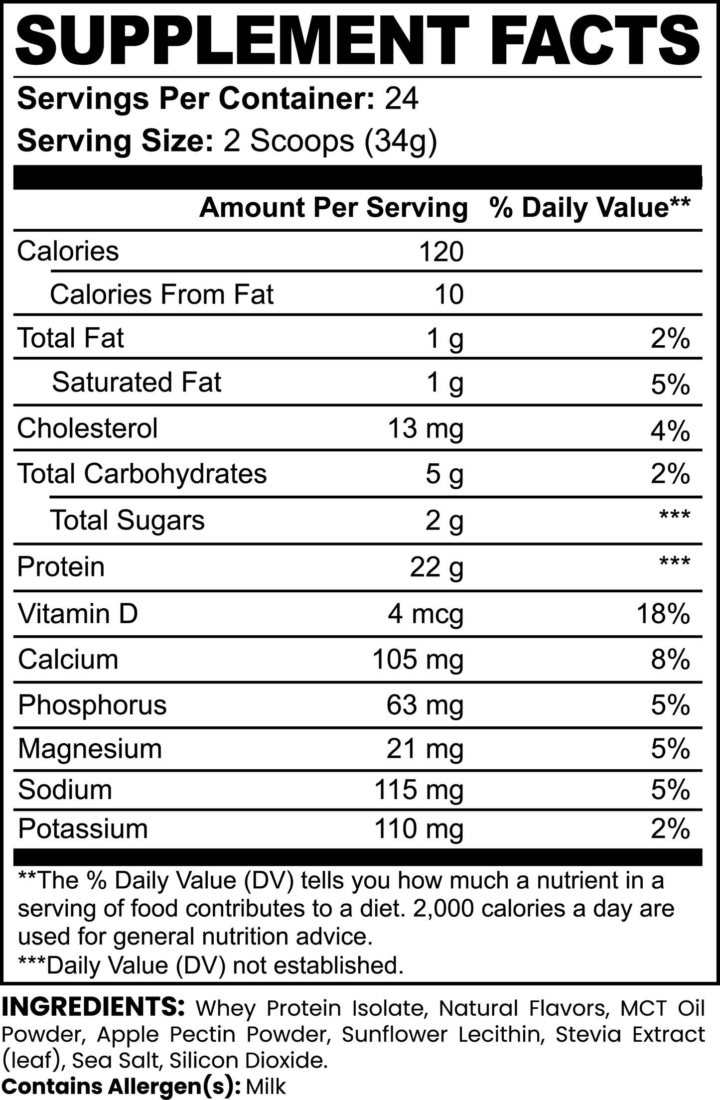 Aiutarsi's Advanced 100% Whey Protein Isolate (Vanilla) - Aiutarsi