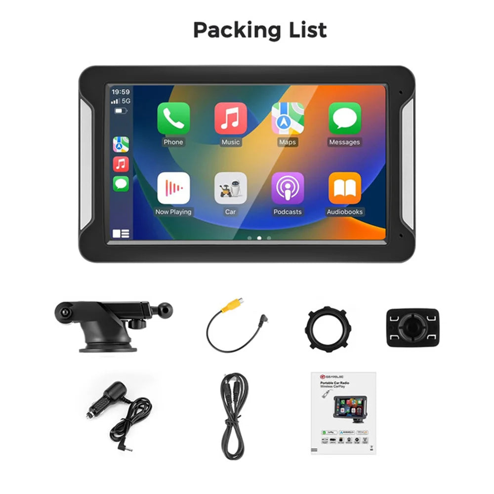 Aiutarsi's Universal 7-Inch CarPlay System. - Aiutarsi