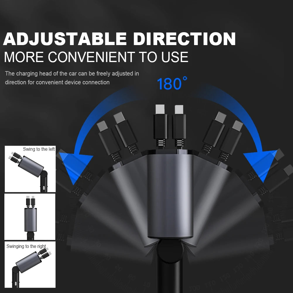 Aiutarsi's Retractable Car Charger. - Aiutarsi