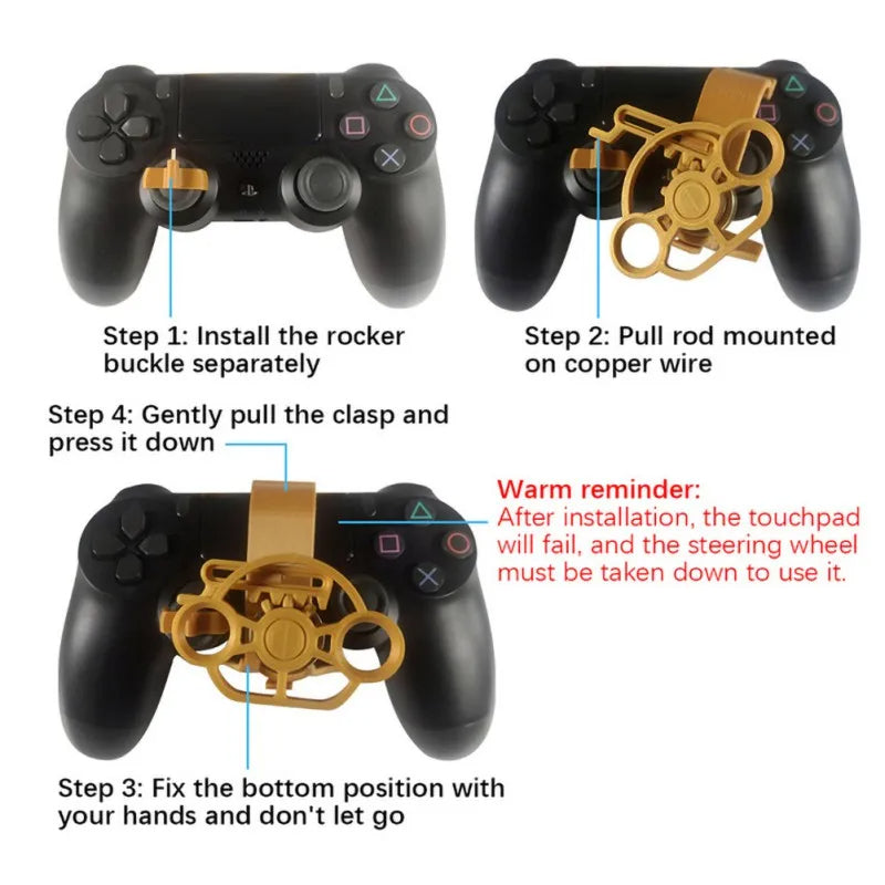 Aiutarsi's Mini Steering Wheel Game Controller Attachment. - Aiutarsi