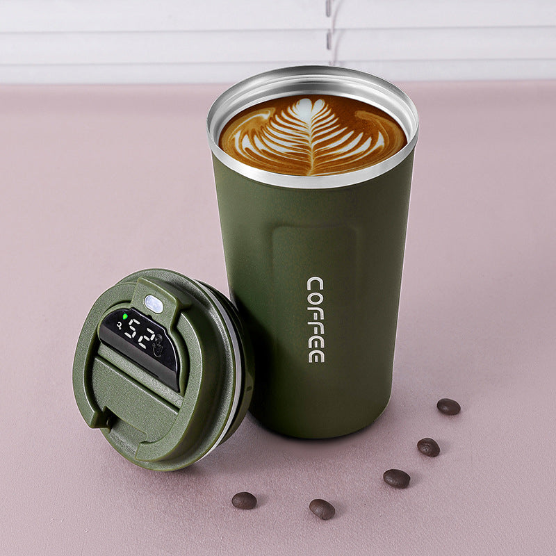Aiutarsi's Thermos Coffee Cup with Temperature Display 510ml - Aiutarsi