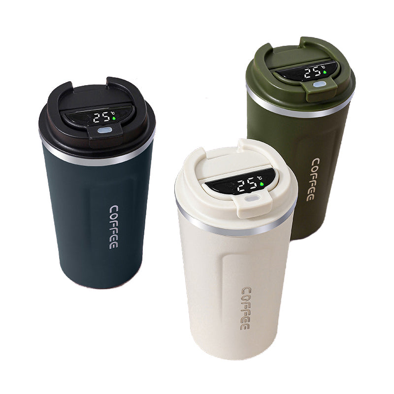 Aiutarsi's Thermos Coffee Cup with Temperature Display 510ml - Aiutarsi