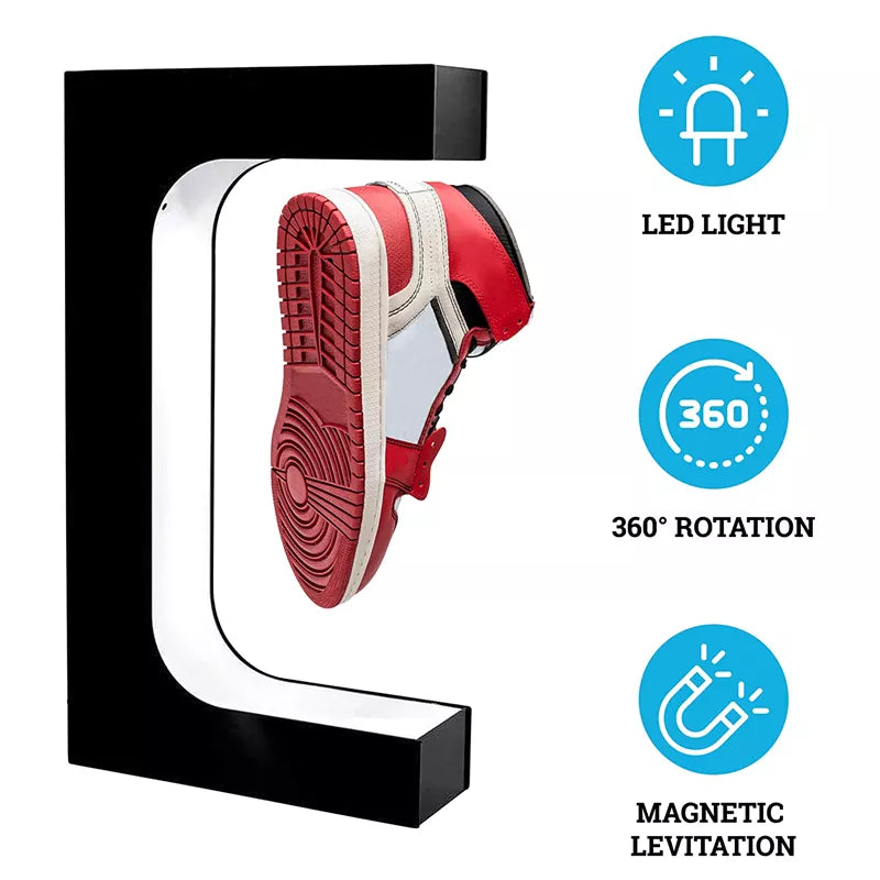 Aiutarsi's Magnetic Levitation Floating Shoe Display Stand. - Aiutarsi