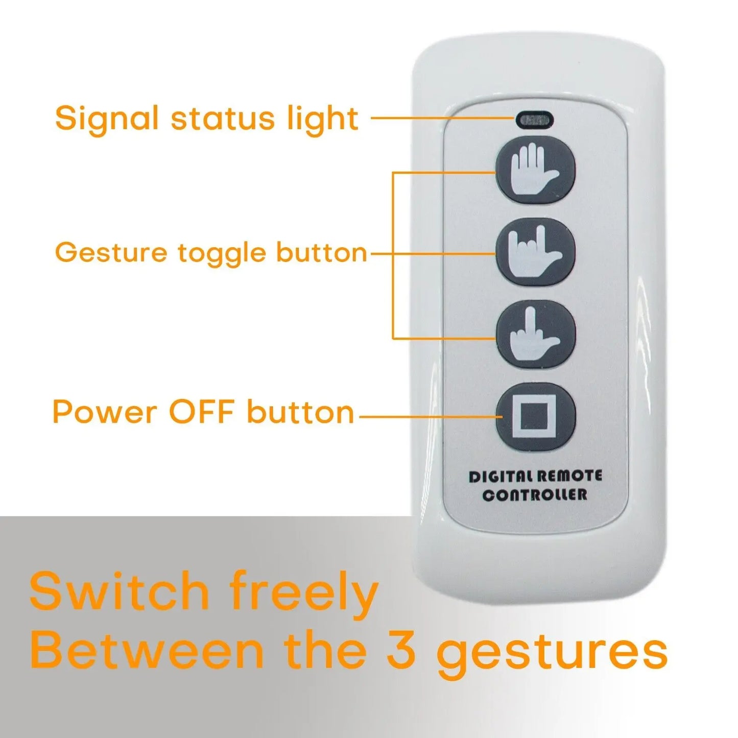 Aiutarsi's Hand Gesture Car Light. - Aiutarsi