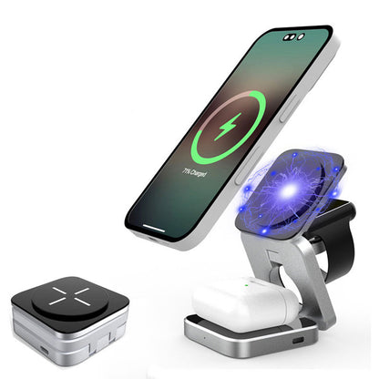Aiutarsi's Portable 3 in 1 Foldable Wireless Charger Stand. - Aiutarsi