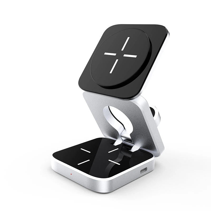 Aiutarsi's Portable 3 in 1 Foldable Wireless Charger Stand. - Aiutarsi