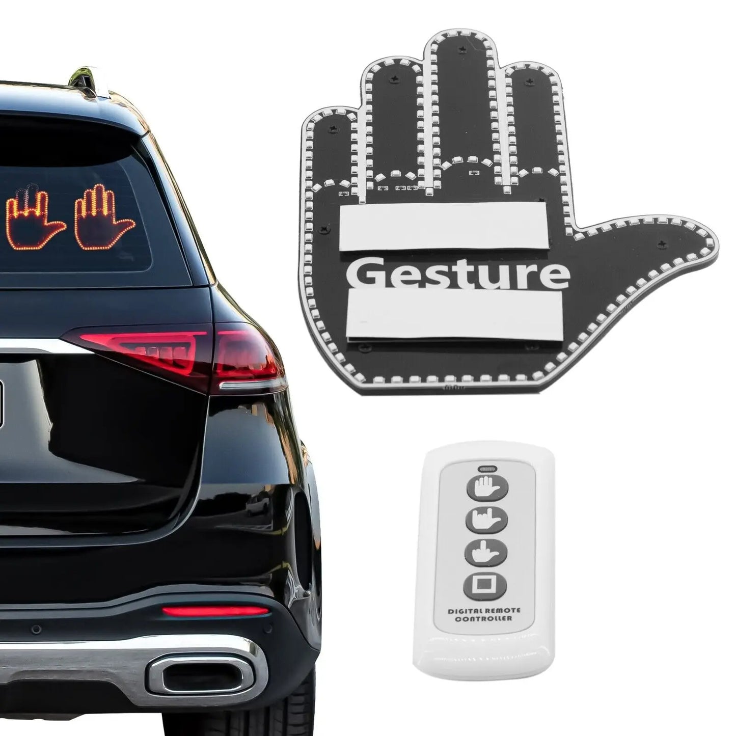 Aiutarsi's Hand Gesture Car Light. - Aiutarsi