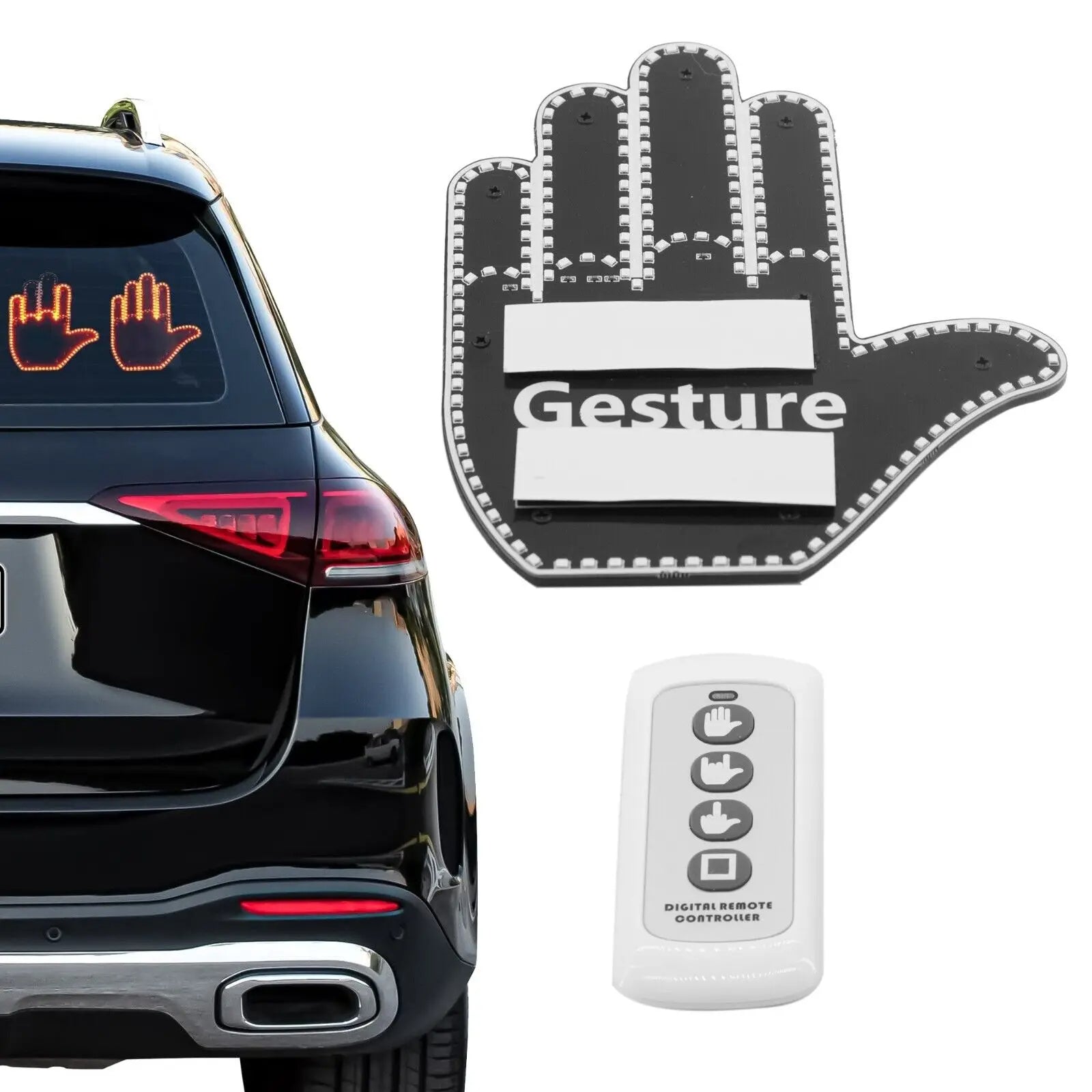 Aiutarsi's Hand Gesture Car Light. - Aiutarsi